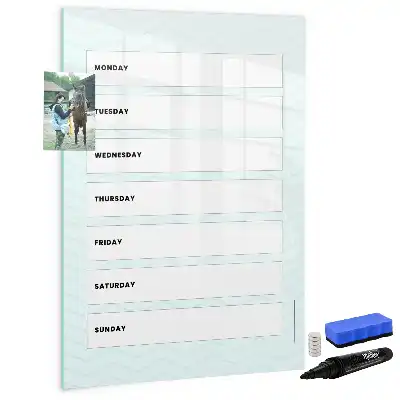 Tedenski načrtovalec tabla piši briši