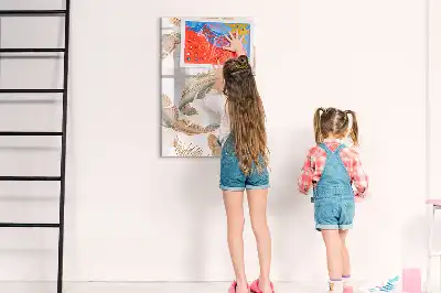 Piši briši tabla z vzorcem ptičjih peres