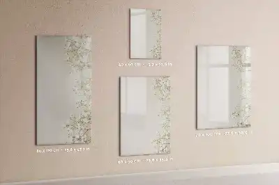 Piši briši tabla z motivom subtilnega cvetja