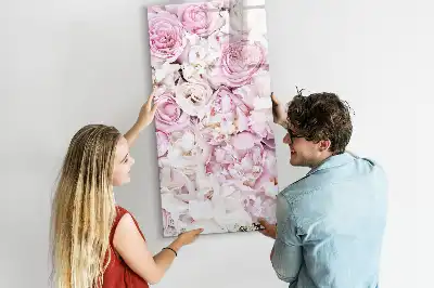 Piši briši tabla z motivom vrtnic