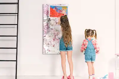 Piši briši tabla z motivom vrtnic