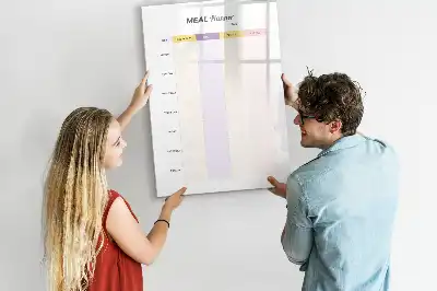 Piši briši tabla načrtovalec obrokov