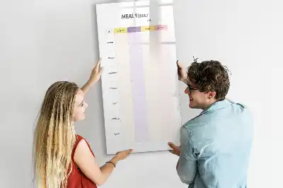 Piši briši tabla načrtovalec obrokov