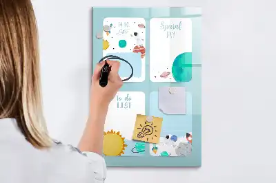 Galaktični načrtovalec s tablo piši briši