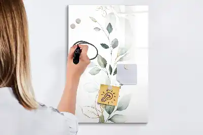 Piši briši tabla z motivom trstičnih listov