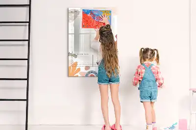 Mesečni načrtovalec v obliki table za pisanje in brisanje