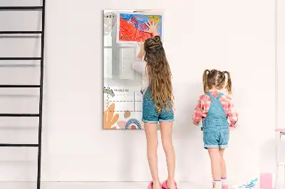 Mesečni načrtovalec v obliki table za pisanje in brisanje