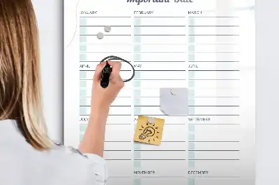 Piši briši tabla za pomembne datume