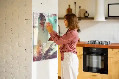 Tabla piši briši z motivom tropske palme