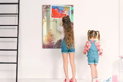 Tabla piši briši z motivom tropske palme
