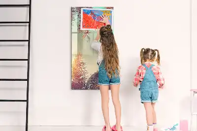 Tabla piši briši z motivom tropske palme