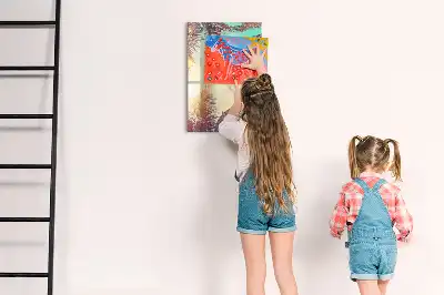 Tabla piši briši z motivom tropske palme