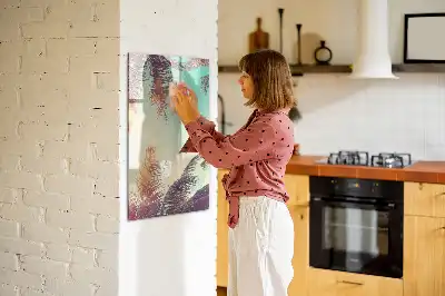 Tabla piši briši z motivom tropske palme
