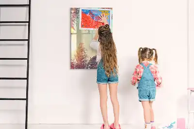 Tabla piši briši z motivom tropske palme