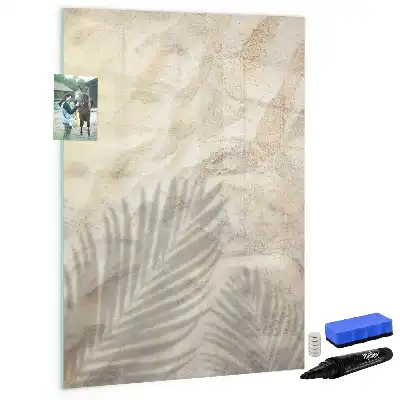 Piši briši tabla z motivom poletnega peska na plaži