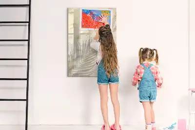Piši briši tabla z motivom poletnega peska na plaži