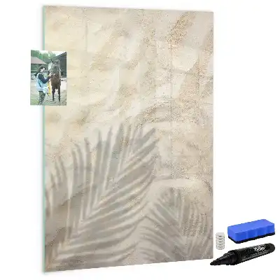 Piši briši tabla z motivom poletnega peska na plaži