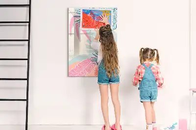 Piši briši tabla v pastelnih barvah