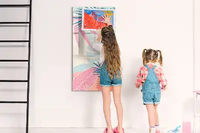 Piši briši tabla v pastelnih barvah