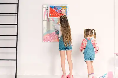 Piši briši tabla v pastelnih barvah