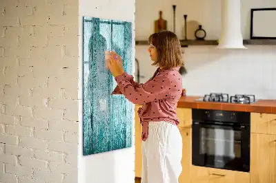 Piši briši tabla modri les