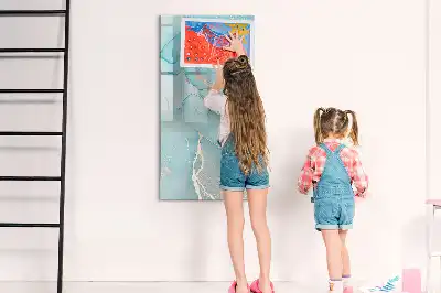 Piši-briši tabla v videzu dekorativnega marmorja