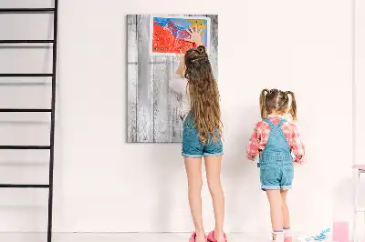 Piši-briši tabla iz barvanega lesa