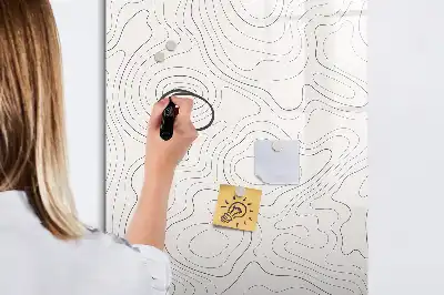 Piši briši tabla z motivom abstraktnih linij