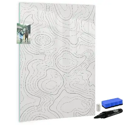 Piši briši tabla z motivom abstraktnih linij