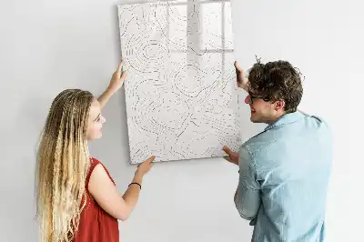Piši briši tabla z motivom abstraktnih linij