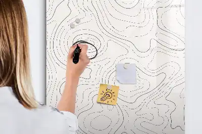 Piši briši tabla z motivom abstraktnih linij