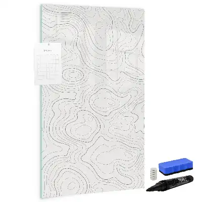 Piši briši tabla z motivom abstraktnih linij