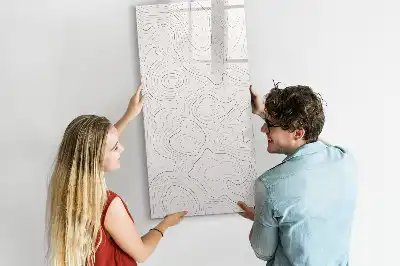 Piši briši tabla z motivom abstraktnih linij