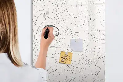 Piši briši tabla z motivom abstraktnih linij