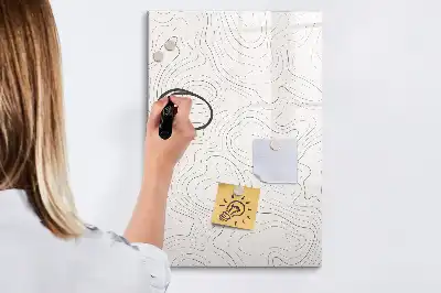 Piši briši tabla z motivom abstraktnih linij
