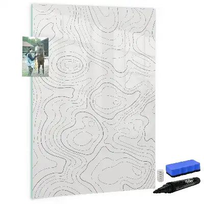 Piši briši tabla z motivom abstraktnih linij