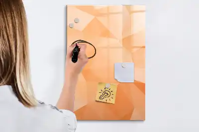 Tabla piši briši z abstrakcijo trikotnikov