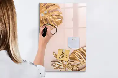 Piši briši tabla zlate barve