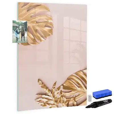 Piši briši tabla zlate barve