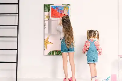 Piši briši tabla z lesenim okvirjem
