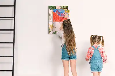 Piši briši tabla z lesenim okvirjem