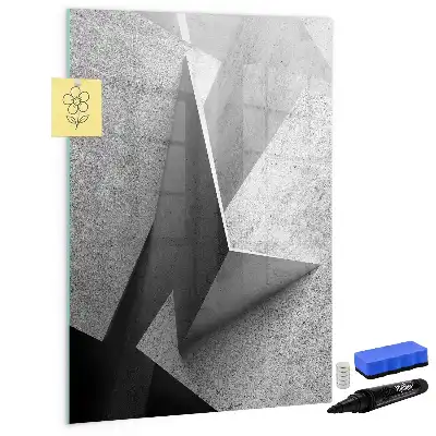 Tabla piši-briši z motivom geometrijske abstrakcije