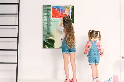 Piši briši tabla z motivom tropske monstere