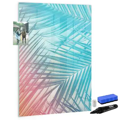 Piši-briši tabla z motivom palmovih listov