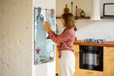 Piši briši tabla poletna kompozicija
