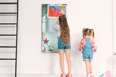 Piši briši tabla poletna kompozicija