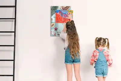 Piši briši tabla poletna kompozicija