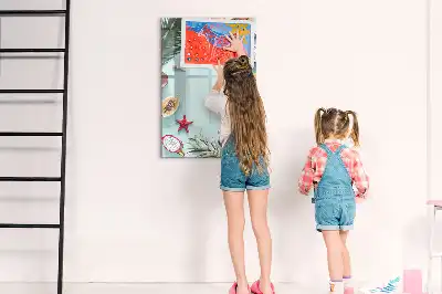 Piši briši tabla poletna kompozicija