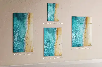 Tabla piši-briši z motivom morska plaža