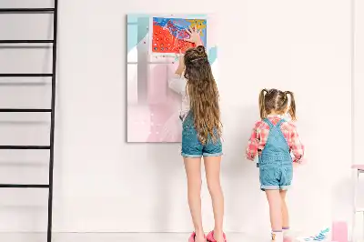 Piši briši tabla z vzorcem abstrakcije